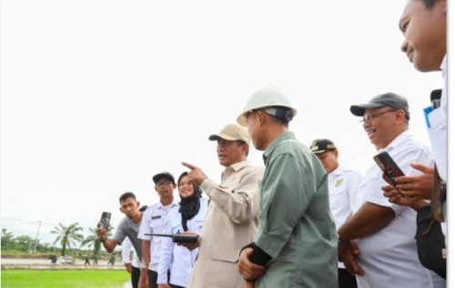 Tinjau Sawah Sumut, Mentan Amran Pastikan Program Swasembada Lewat Oplah dan Cetak Sawah Berjalan Lancar