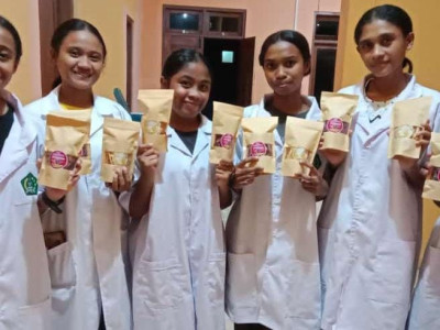 Asah Keterampilan Wirausaha, Peserta Didik SMK PP Negeri Kementan Olah Ubi Ungu dan Jamur Tiram