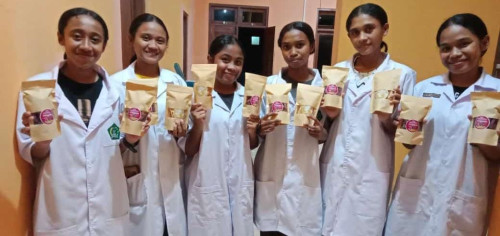 Asah Keterampilan Wirausaha, Peserta Didik SMK PP Negeri Kementan Olah Ubi Ungu dan Jamur Tiram