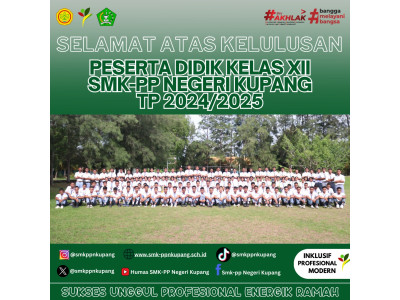 Para Siswa Lulusan SMK-PP Negeri Kementan, Siap Jadi Garda Terdepan Pembangunan Pertanian Indonesia